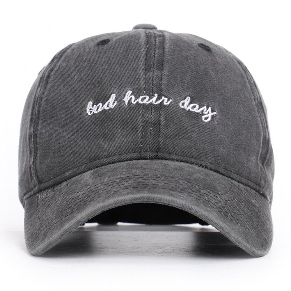 Black Bad Hair Day Cap